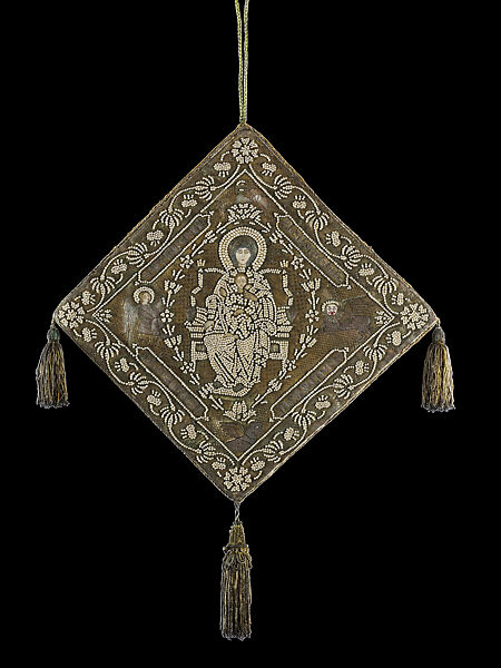 Konk'er, Silk with gold, silver, and silk threads, Armenian 