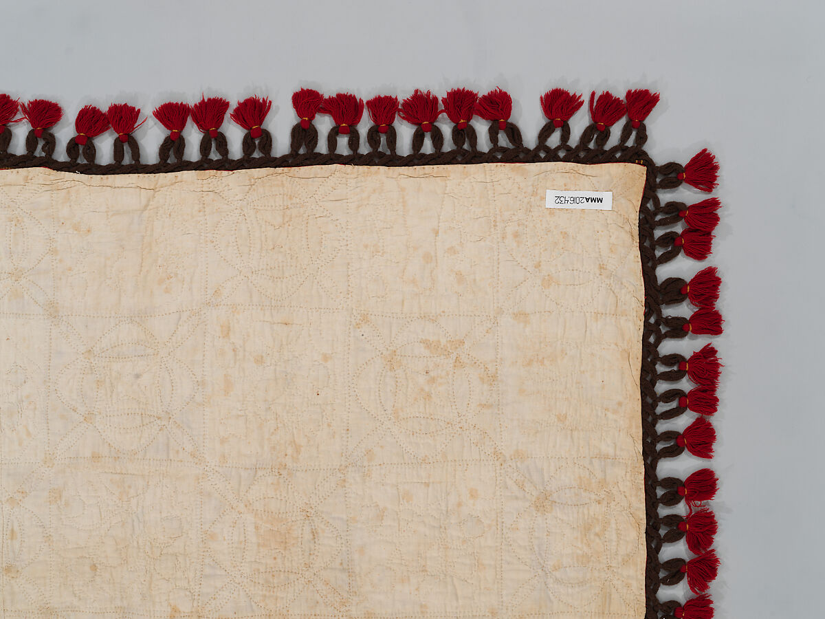 Pictorial Quilt, Euphemia Kichlein (American, Bucks County, Pennsylvania 1818–1885), Cotton, wool and silk, American