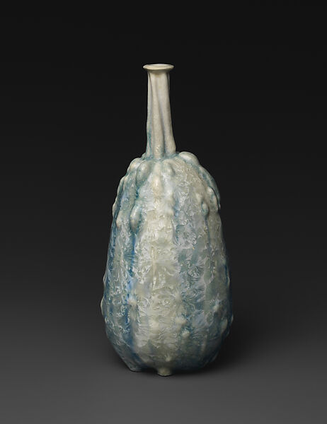 Gourd-shaped vase, Designed by Taxile Doat (1851–1938), Porcelain, American 