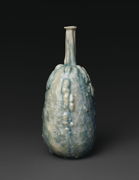 Gourd-shaped vase, Designed by Taxile Doat (1851–1938), Porcelain, American