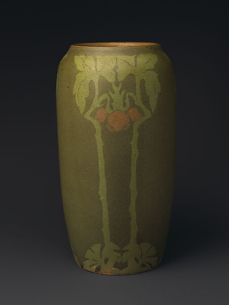 Vase, Frederick E. Walrath, Earthenware, American