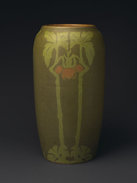 Vase, Frederick E. Walrath (1870–1921), Earthenware, American