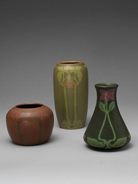 Vase, Frederick E. Walrath (1870–1921), Earthenware, American