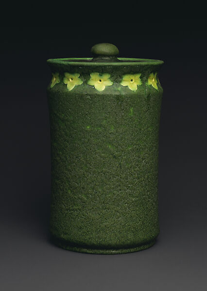 Tobacco jar, Designed by Wilhelmina Post (American, 1867 (?)), Earthenware, American