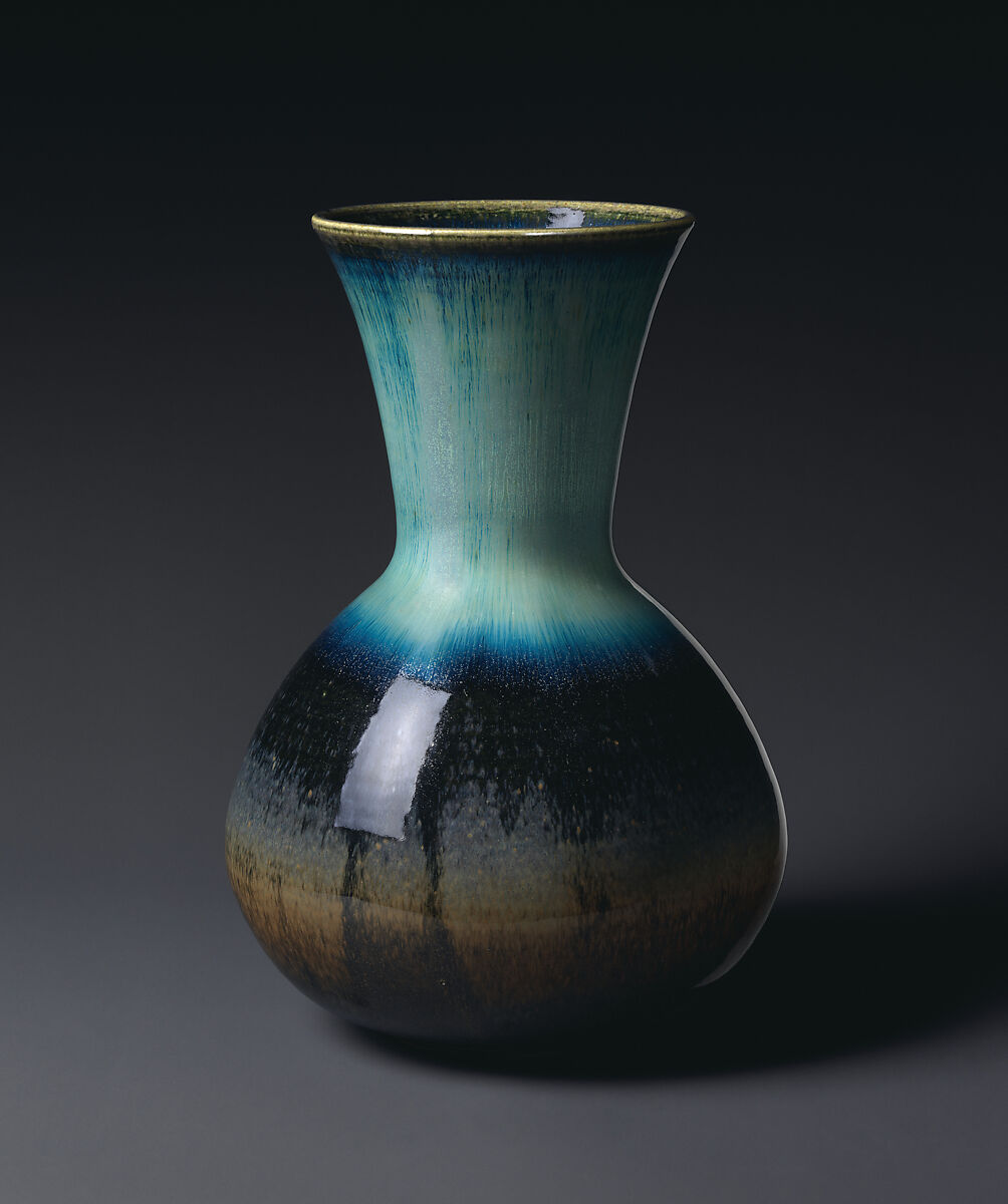 Vase, Charles Fergus Binns (American (born England), Worcester 1857–1934 Alfred, New York), Stoneware, American 