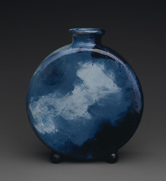 Vase with primroses, M. Louise McLaughlin (American, Cincinnati, Ohio 1847–1939 Cincinnati, Ohio), Earthenware, American