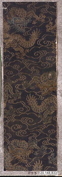 Piece, Silk / Compound weave, China 