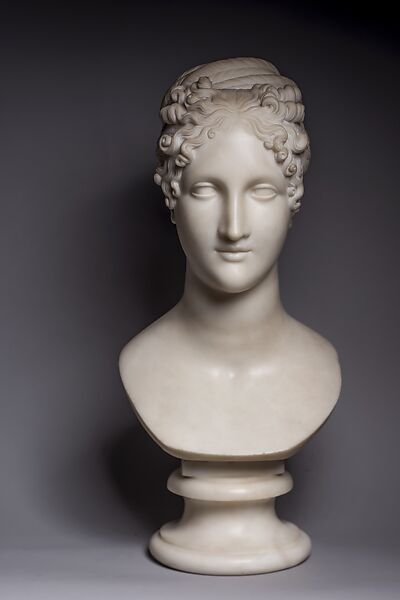 Ideal Head (Erato?), Antonio Canova (Italian, Possagno 1757–1822 Venice), Marble, Italian 