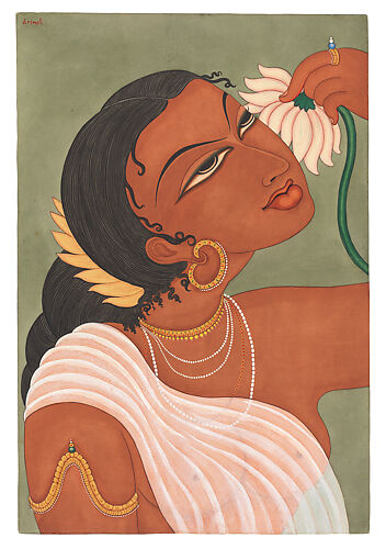 Woman with Lotus