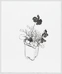 Pansy I-VIII, Sara Sanders (American, born Dayton, Ohio, 1979), Watercolor monotype