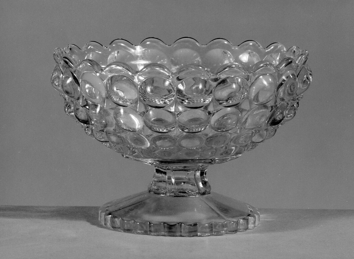 Sauce Dish, Richards and Hartley Flint Glass Co. (ca. 1870–1890), Pressed yellow glass, American 