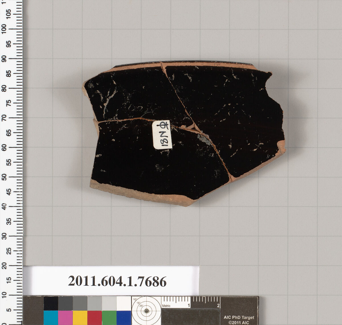 Terracotta rim fragment of a kylix (drinking cup), Terracotta, Greek, Attic