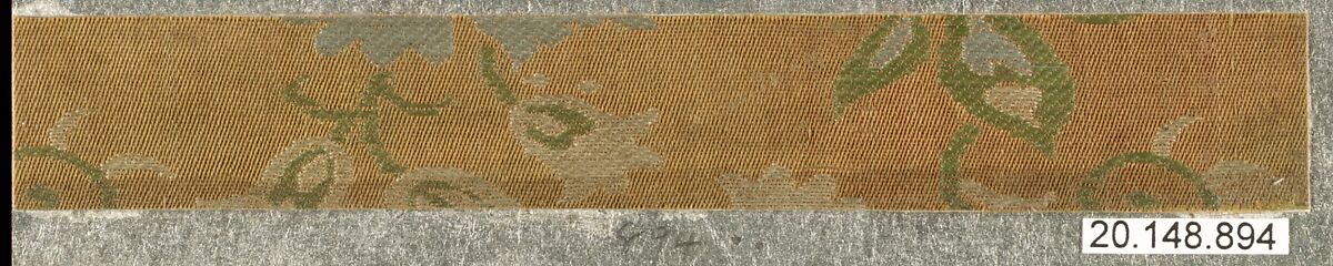 Piece, Silk / Compound weave, China