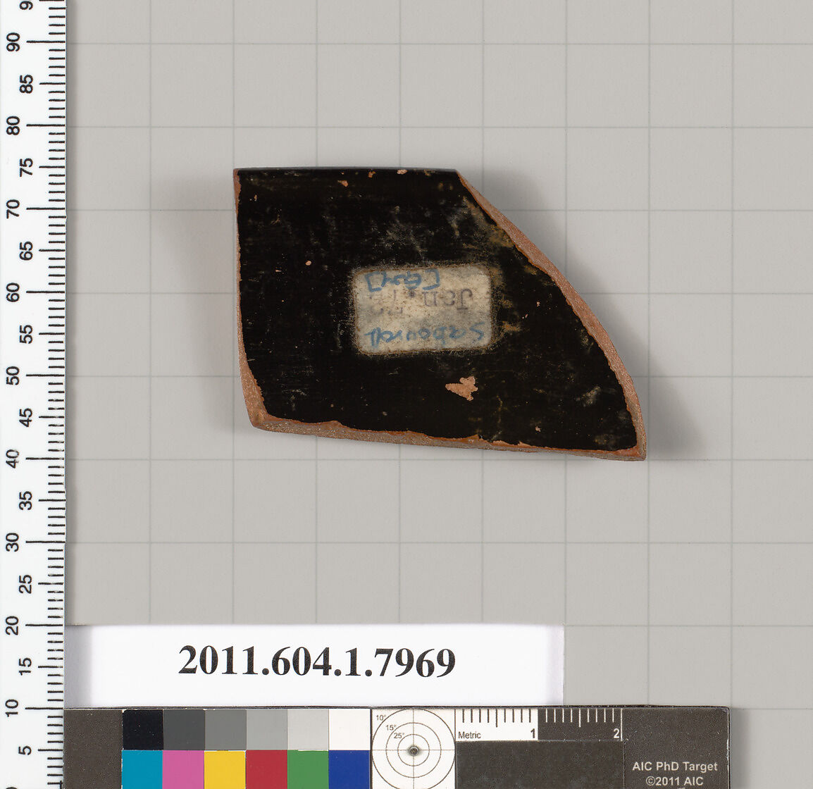 Terracotta rim fragment of a kylix (drinking cup), Attributed to the Sabouroff Painter [Robert Guy], Terracotta, Greek, Attic