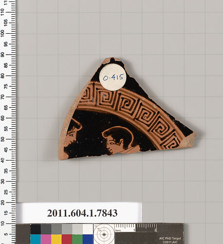 Terracotta fragment of a kylix (drinking cup)