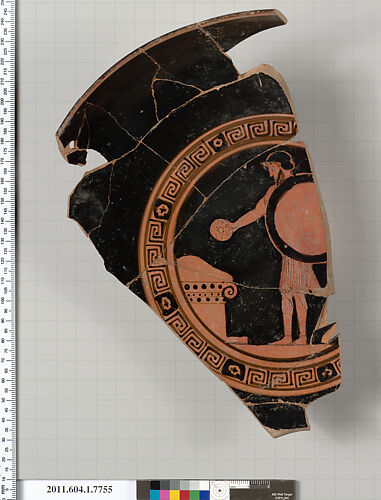 Terracotta fragment of a kylix (drinking cup)