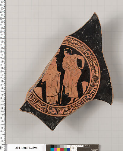 Terracotta fragment of a kylix (drinking cup)