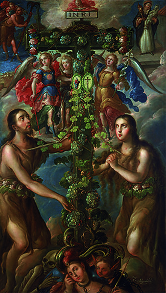 Tree of Life, Cristobal de Villalpando (Mexican, ca. 1649–1714), Oil on canvas, Mexican 