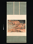 Landscape No. 398, Wang Jiqian (C. C. Wang) (1907–2003), Hanging scroll; ink and colors on paper, China