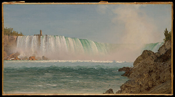 Niagara, Frederic Edwin Church  American, Oil on paper laid down on canvas, American