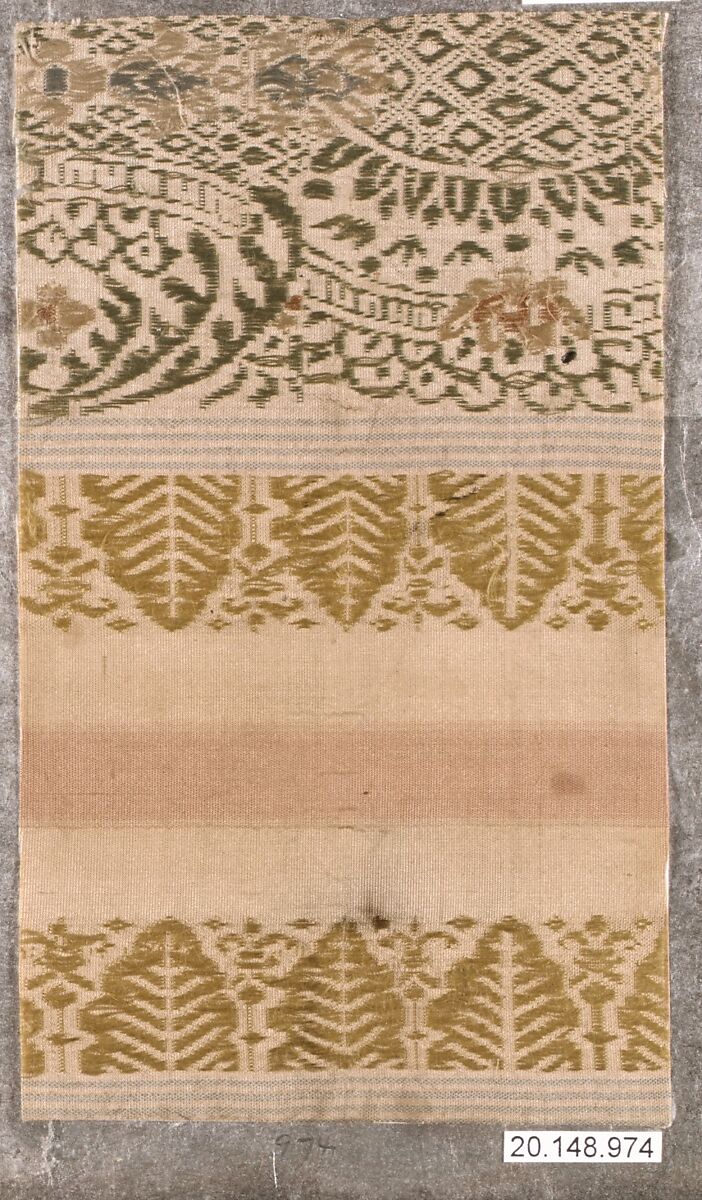 Piece, Silk / Compound weave, China 