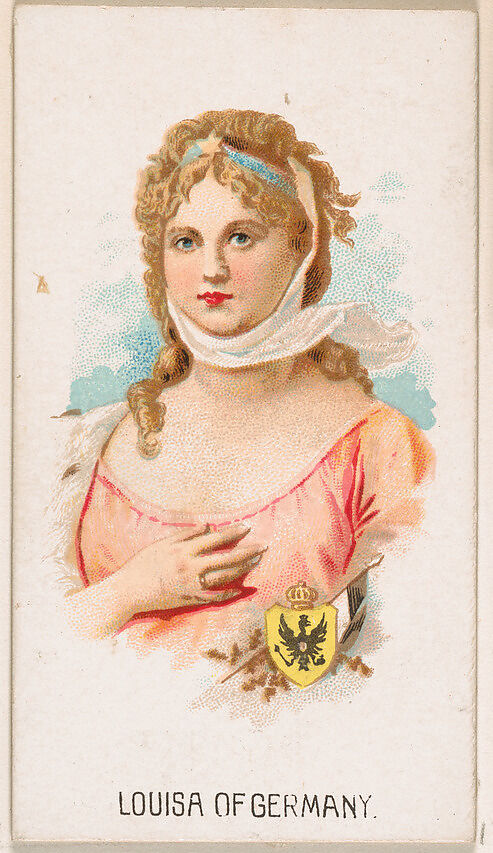 Louisa of Germany, from Leaders series (N222) issued by Kinney Bros., Issued by Kinney Brothers Tobacco Company, Commercial color lithograph 