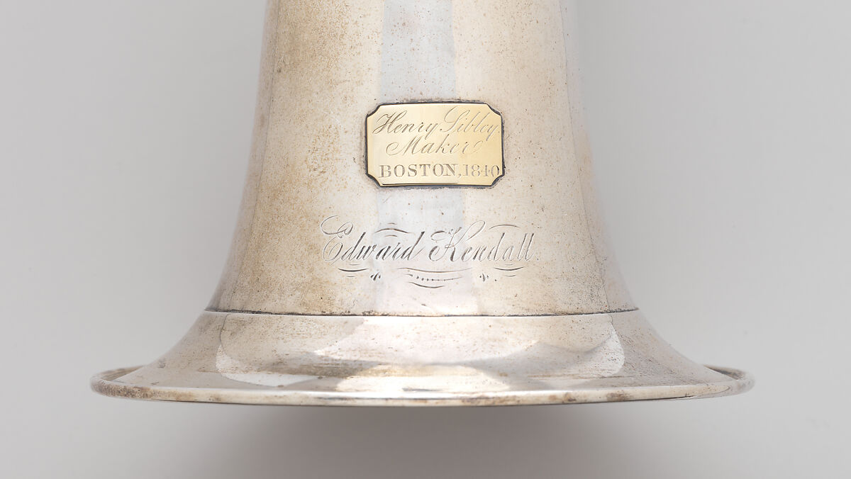 Keyed bugle in E-flat, Henry Sibley (American), Silver, American