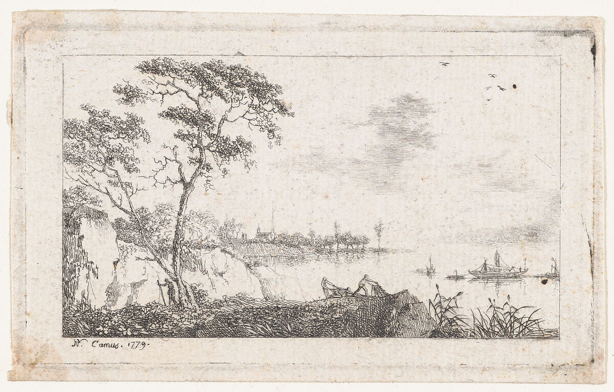Landscape, Pierre Nicholas Camus (French, active 1779–80), Etching 