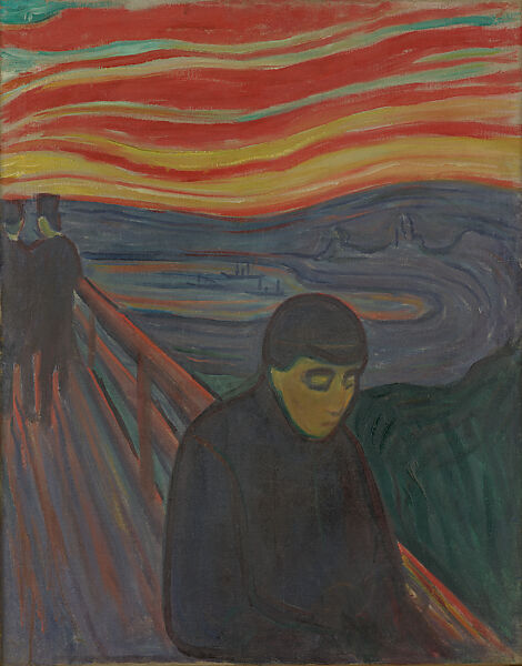 Despair, Edvard Munch (Norwegian, Løten 1863–1944 Ekely), Oil on canvas 