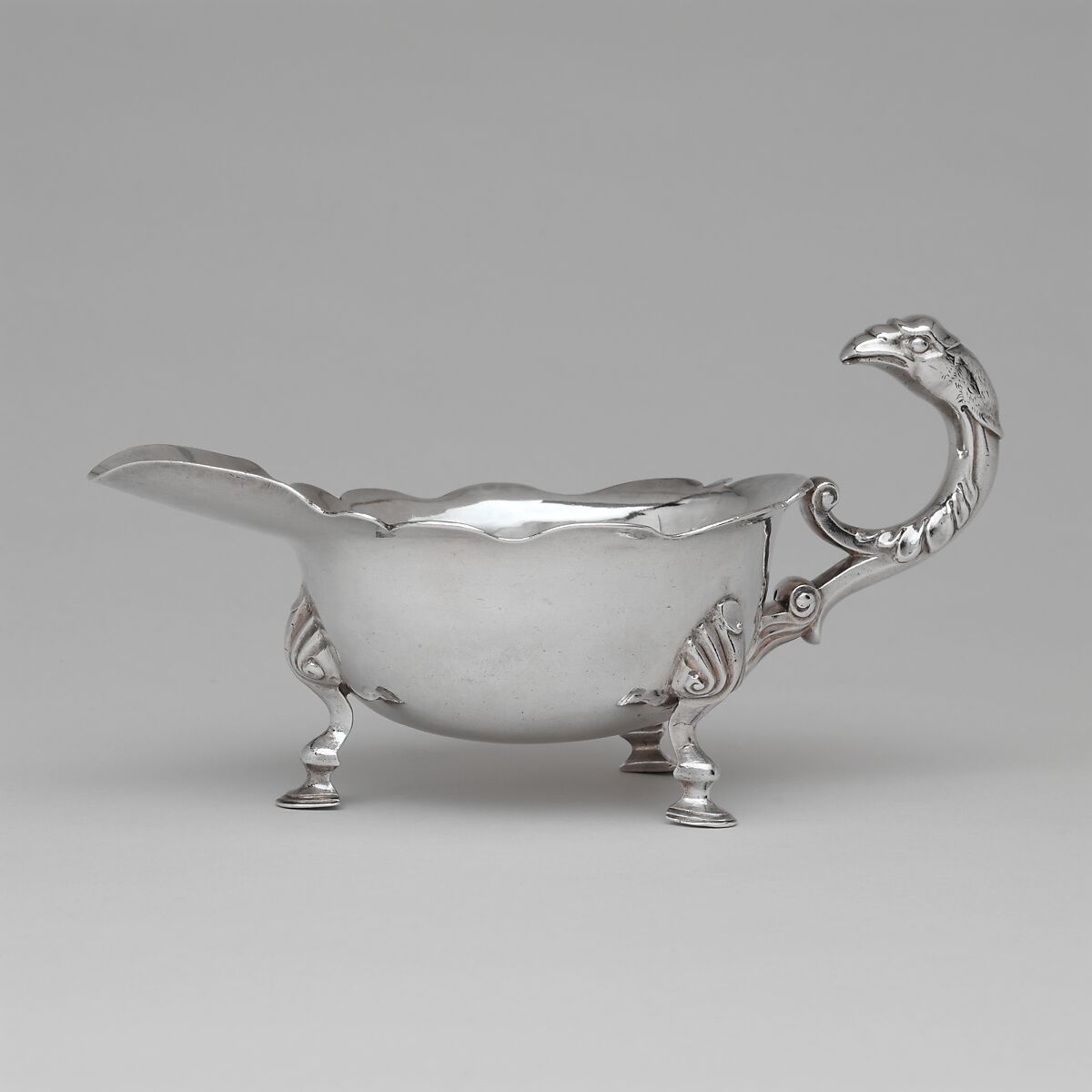 Sauceboat, Elias Boudinot (1706–1770), Silver, American 
