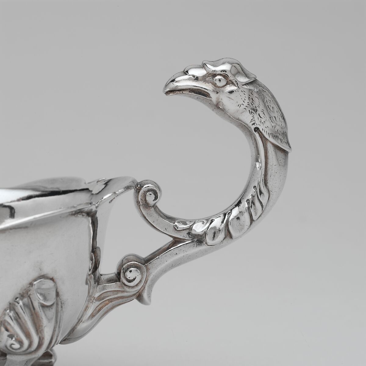 Sauceboat, Elias Boudinot (1706–1770), Silver, American