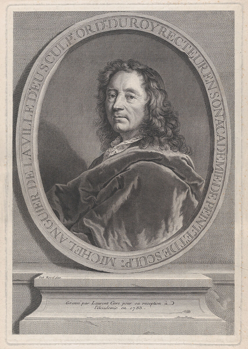 Portrait of Michel Anguier (1612–1686), Laurent Cars (French, Lyons 1699–1771 Paris), Etching and engraving 