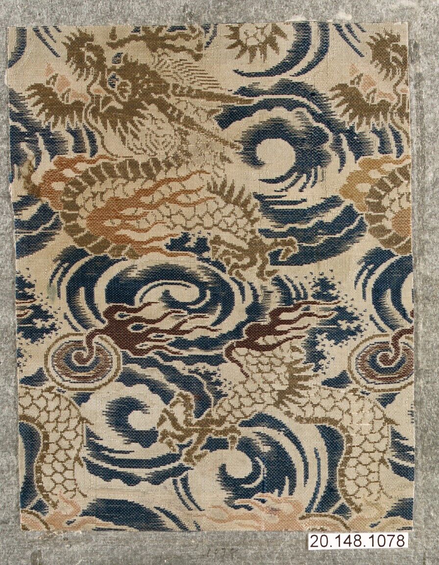 Piece, Silk / Compound weave, China 