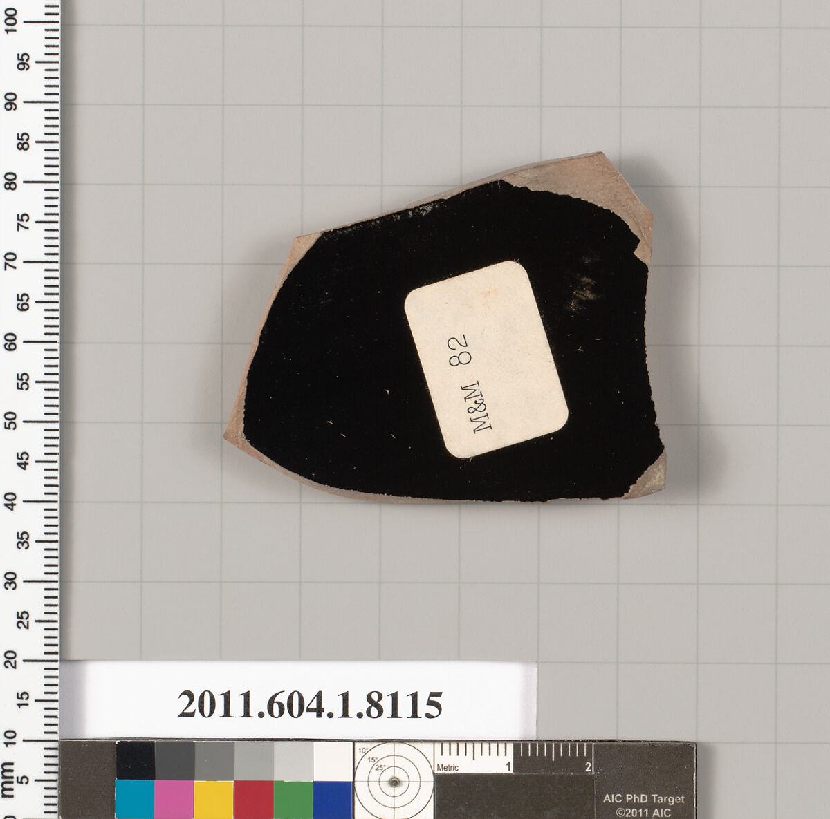 Terracotta fragment of a kylix (drinking cup), Terracotta, Greek, Attic