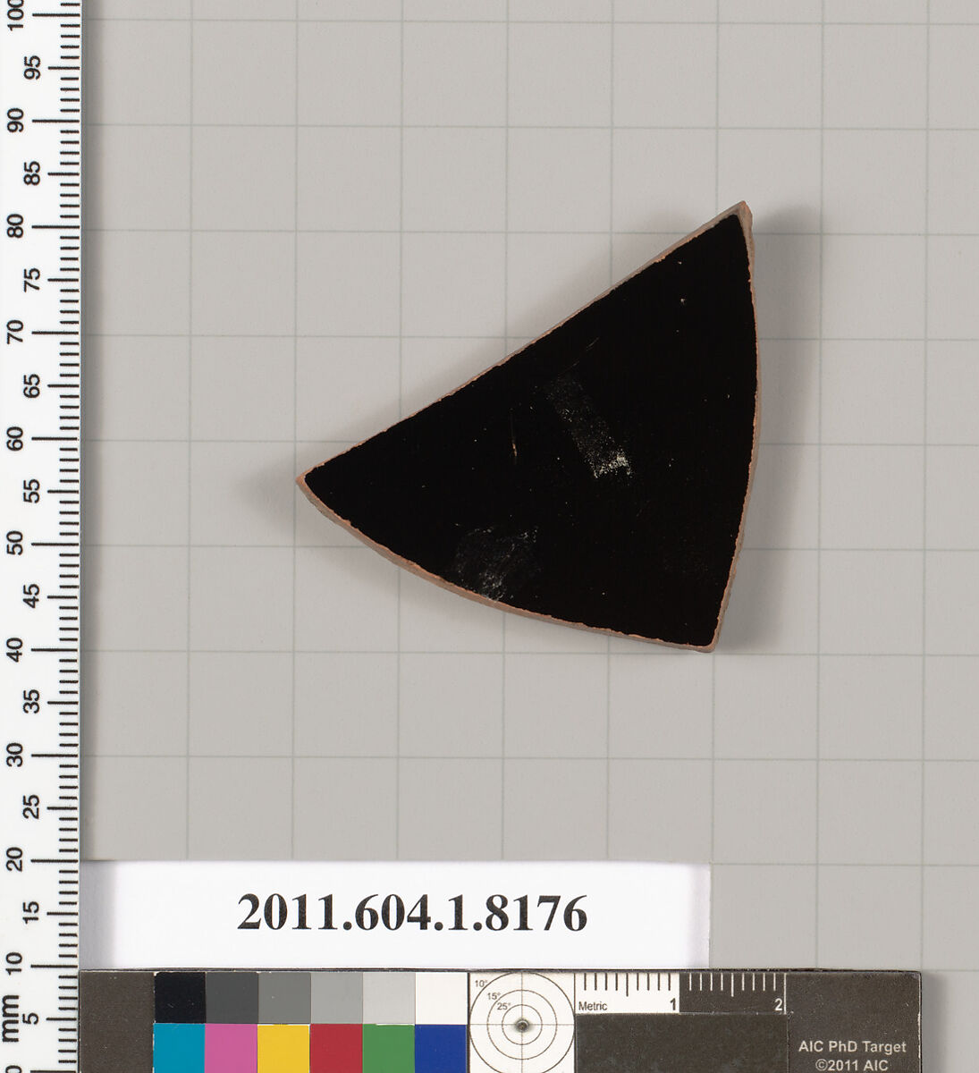 Terracotta fragment of a kylix (drinking cup), Terracotta, Greek, Attic