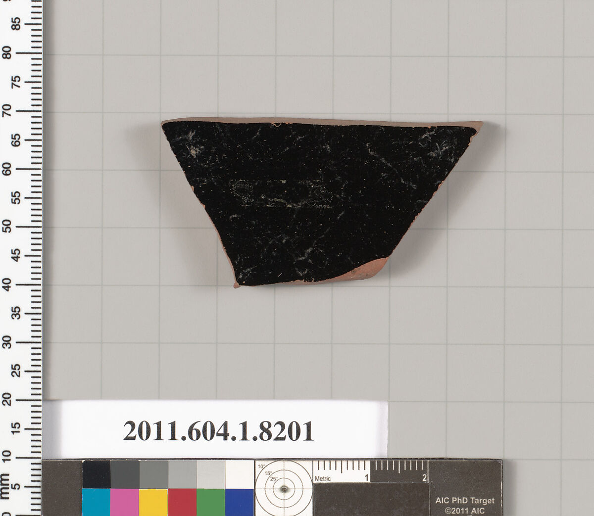 Terracotta fragment of a kylix (drinking cup), Terracotta, Greek, Attic