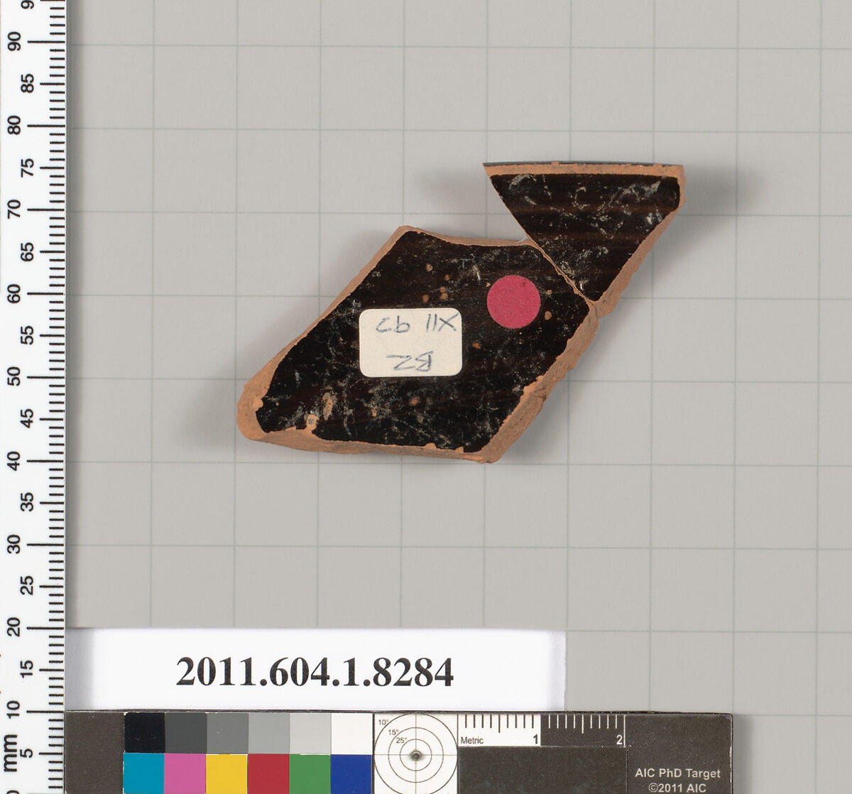 Terracotta rim fragment of a kylix (drinking cup), Terracotta, Greek, Attic