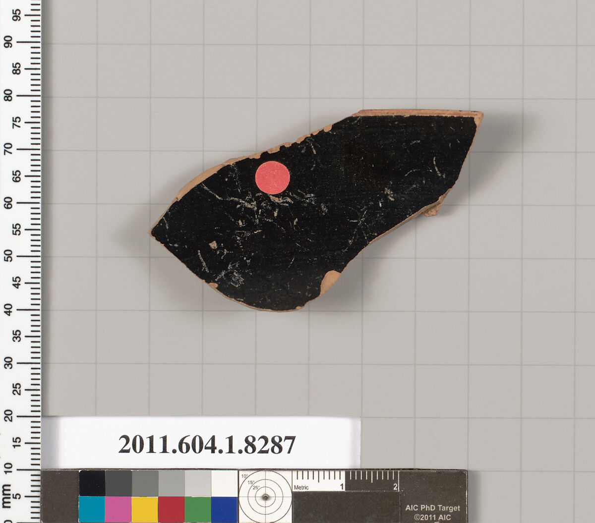 Terracotta rim fragment of a kylix (drinking cup), Terracotta, Greek, Attic