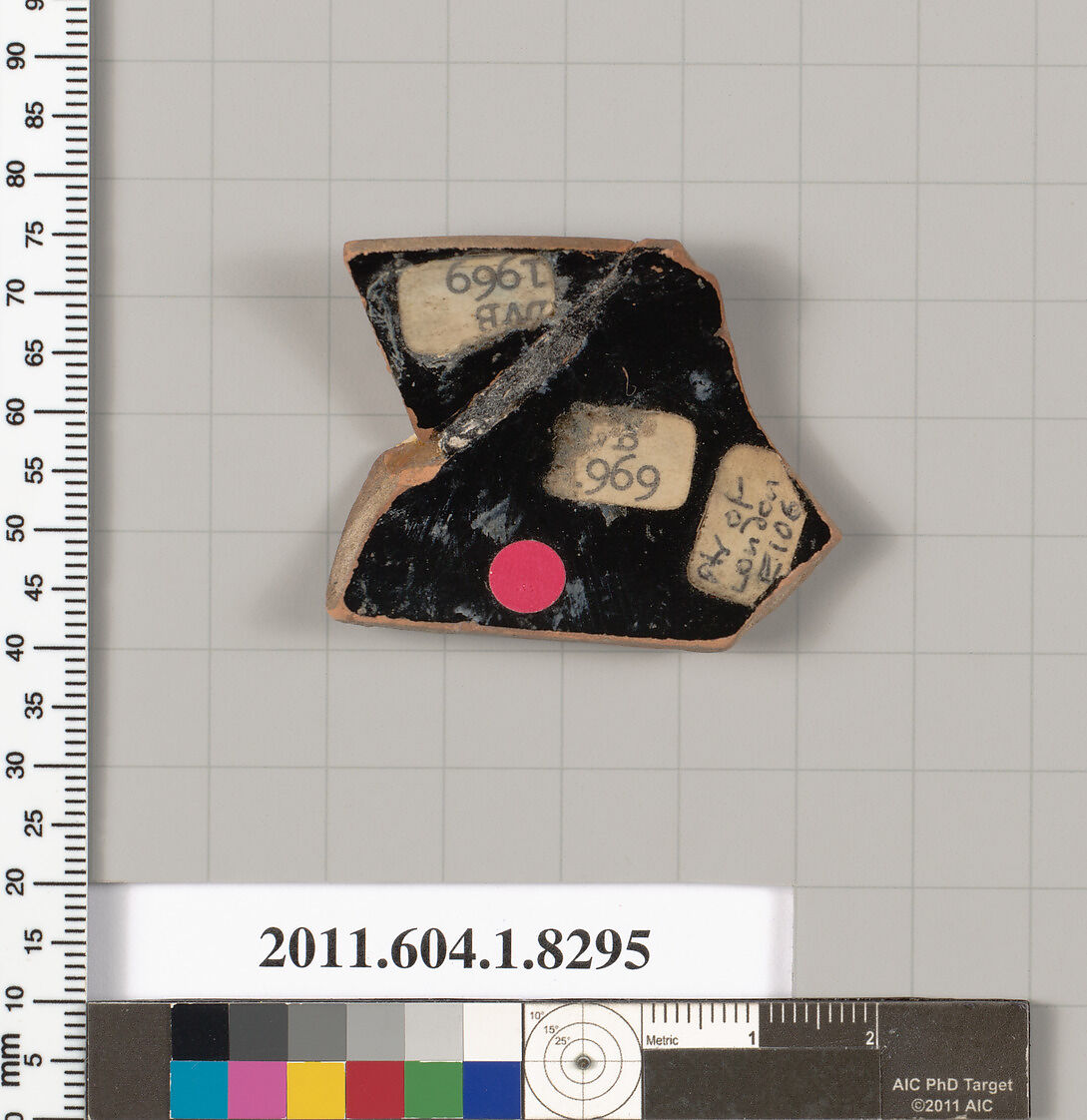 Terracotta rim fragment of a kylix (drinking cup), Attributed to the Painter of London E 106 [DvB], Terracotta, Greek, Attic