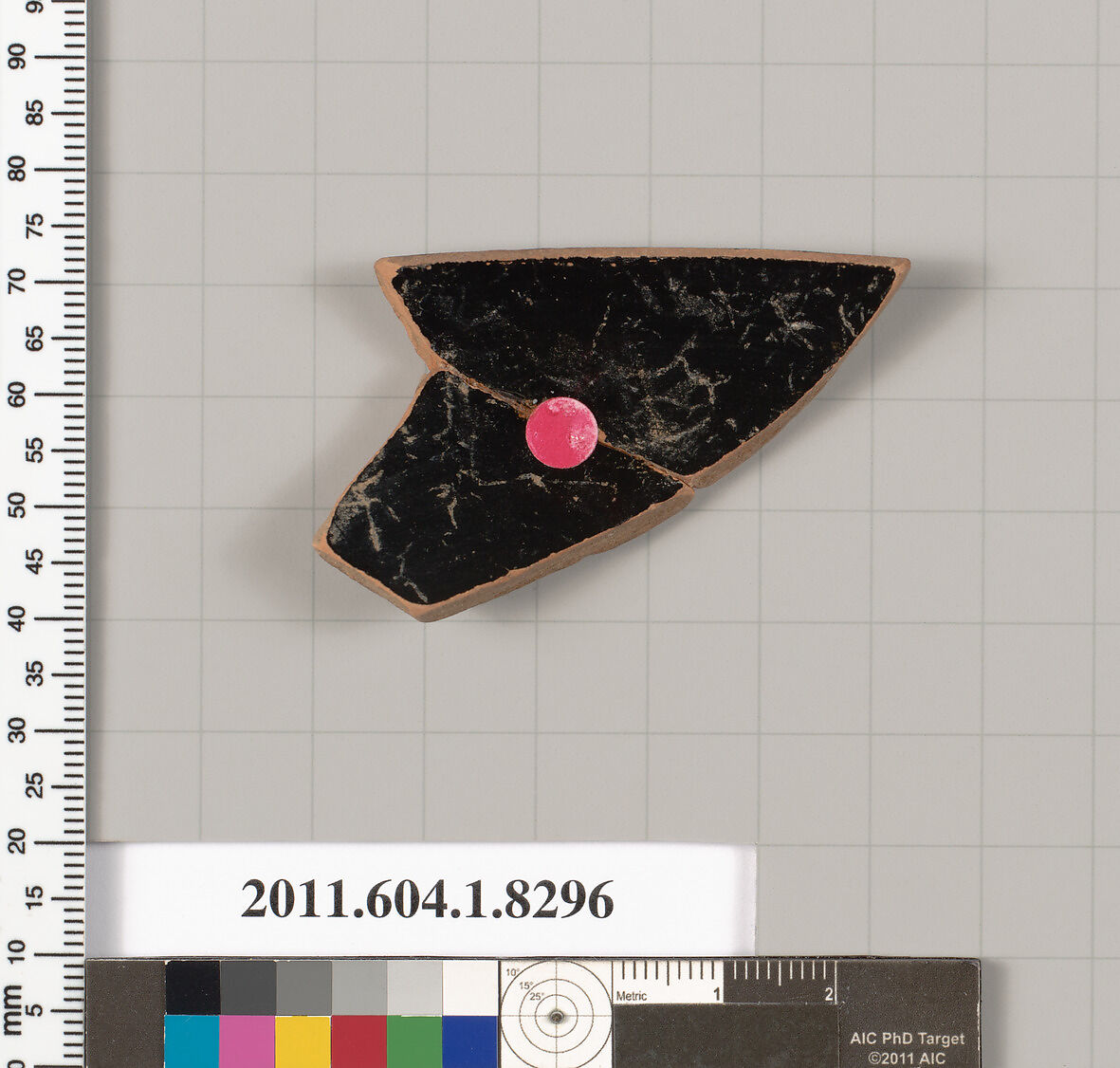 Terracotta rim fragment of a kylix (drinking cup), Terracotta, Greek, Attic