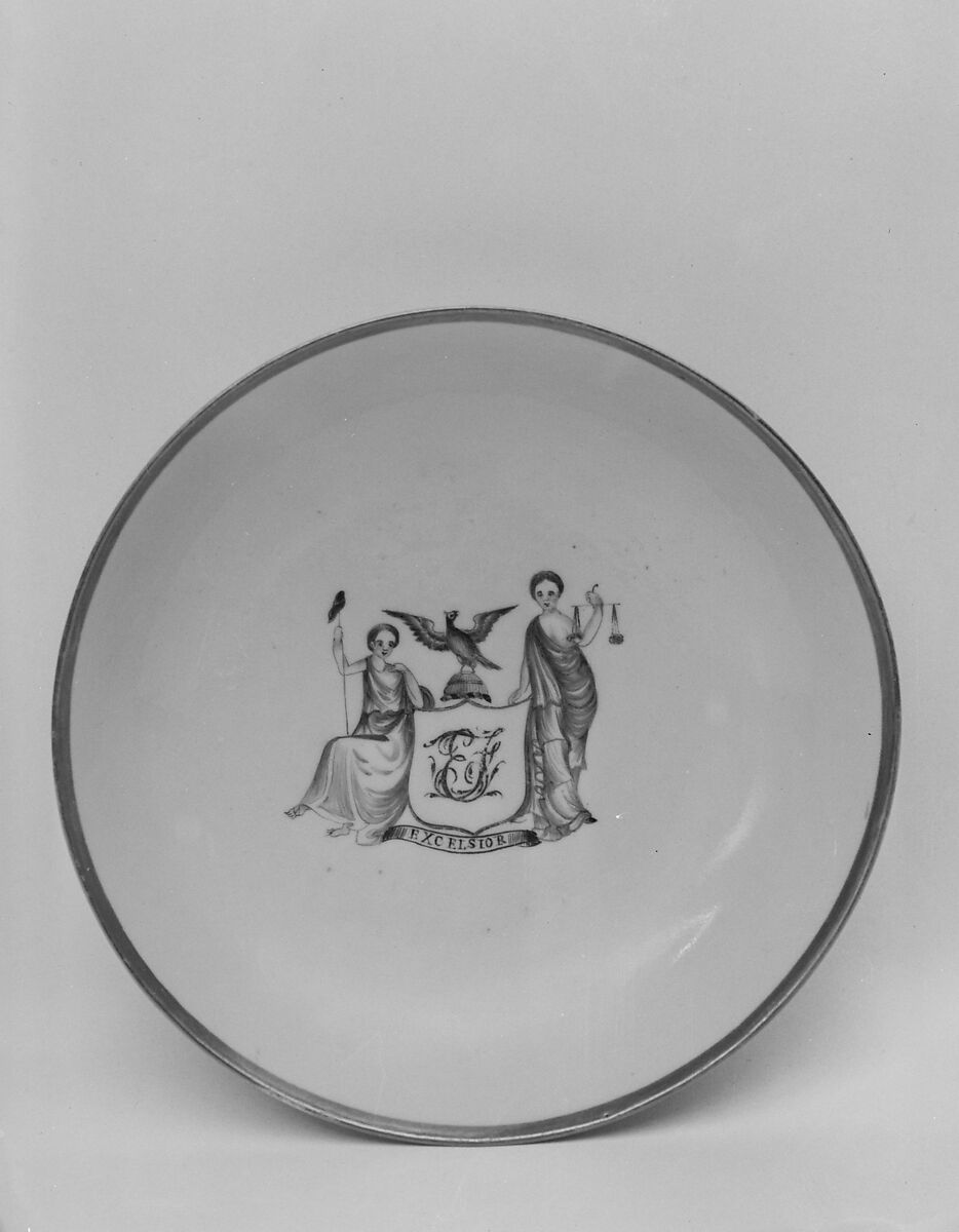 Saucer, Porcelain, Chinese 