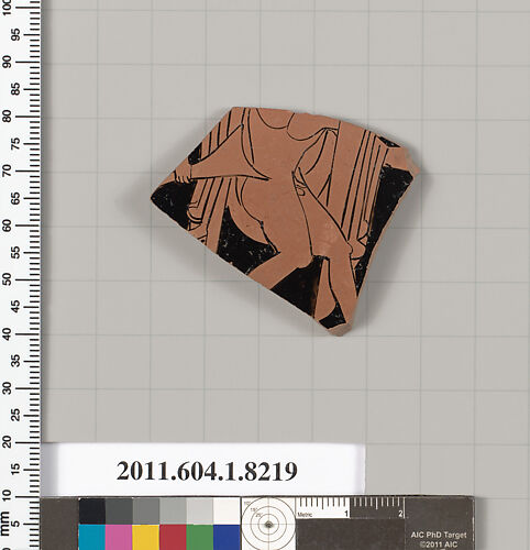 Terracotta fragment of a kylix (drinking cup)