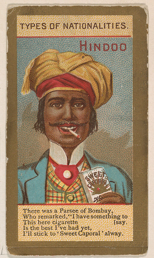 Issued by Kinney Brothers Tobacco Company, Monocle and Eye (blue), from  Jocular Ocular series (N221) issued by Kinney Bros.