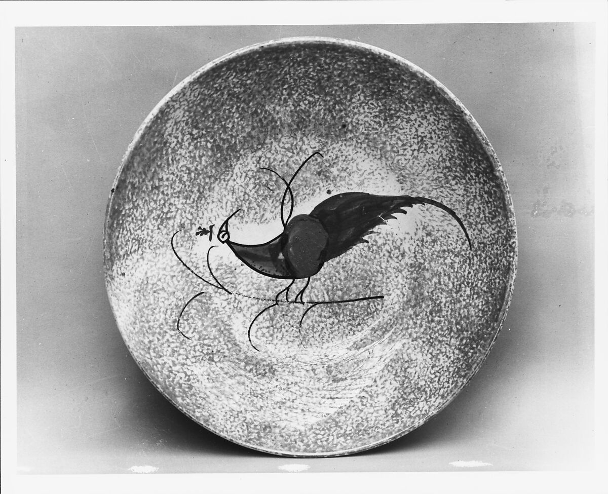 Saucer, Earthenware, spatterware, British 