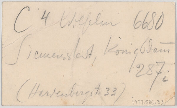 Oskar Schlemmer, calling card, Anonymous, Letterpress