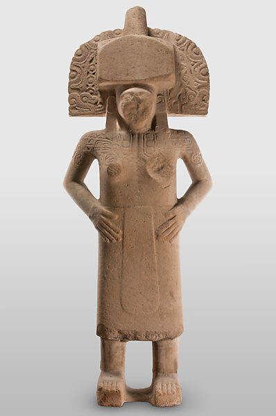 Female Figure, Limestone, Huastec 