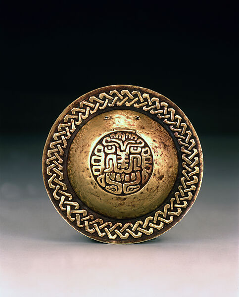 Ornament with Agnathic Feline, Gold, Chavín 