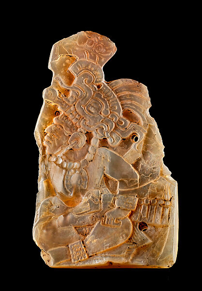 Plaque, Shell (Pinctada mazatlanica), Maya 