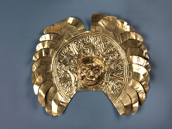 Headdress Ornament, Gold, Tolita-Tumaco 