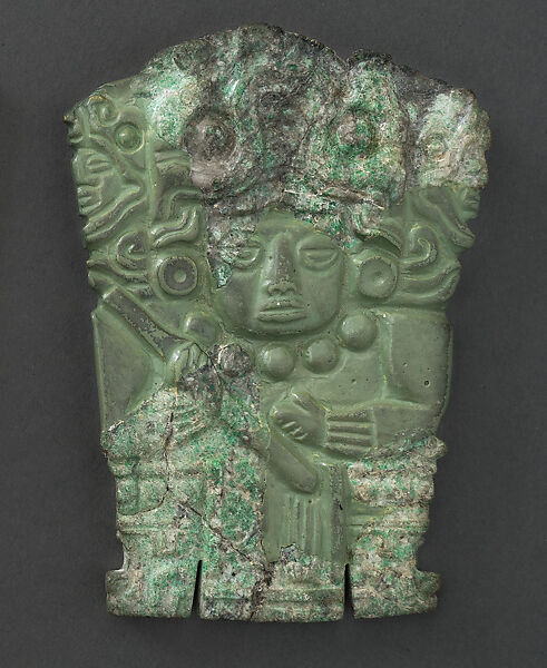 Plaque, Greenstone, Maya 